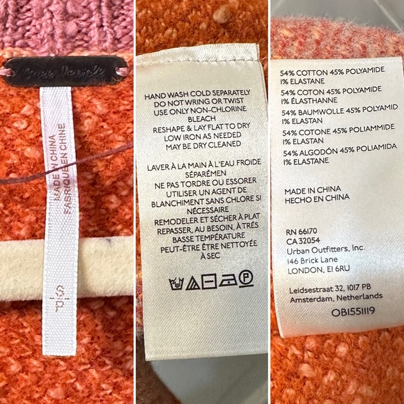 FREE PEOPLE Ruben Nubby Cozy Oversized Pullover Sweater S - Picture 14 of 15